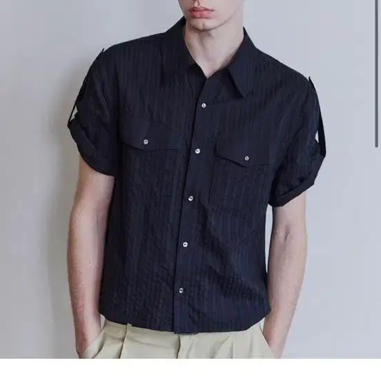 웨이비니스 Waviness Horizon Stripe Half Shirts