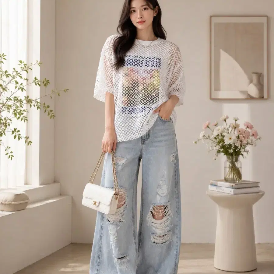 시스루 티셔츠