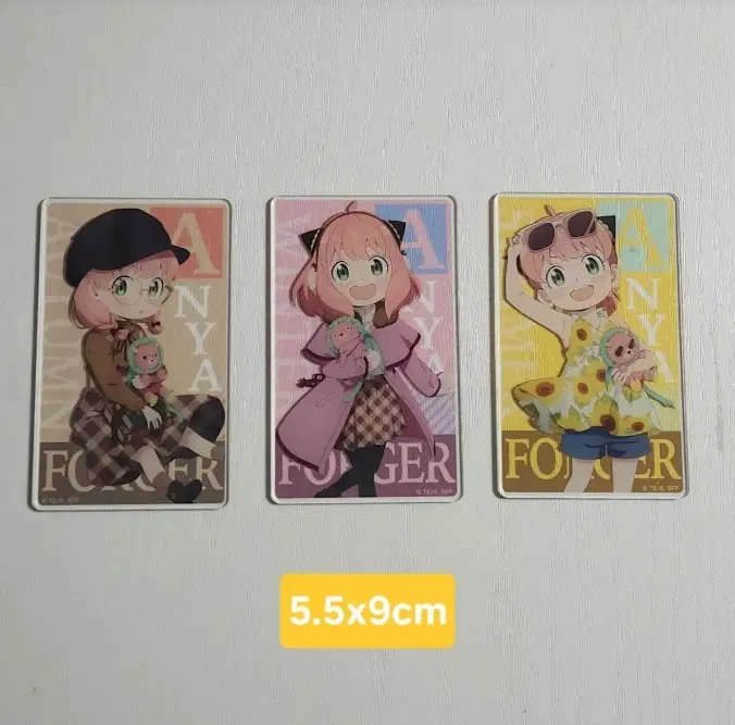 스파이 패밀리 아냐 포저 아크릴 투명 카드
