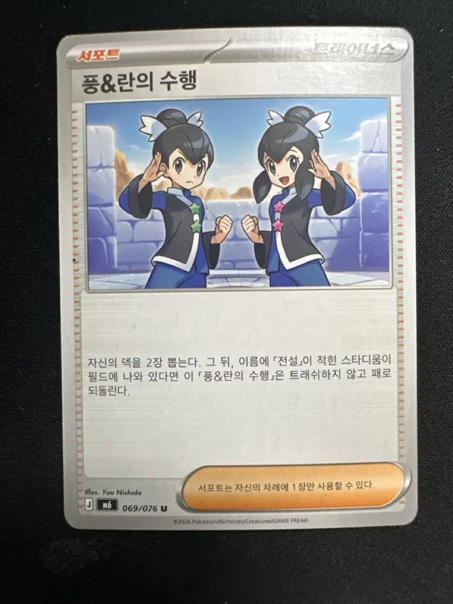 포켓몬 카드 서포트 풍&란의 수행 069/076 덱소스