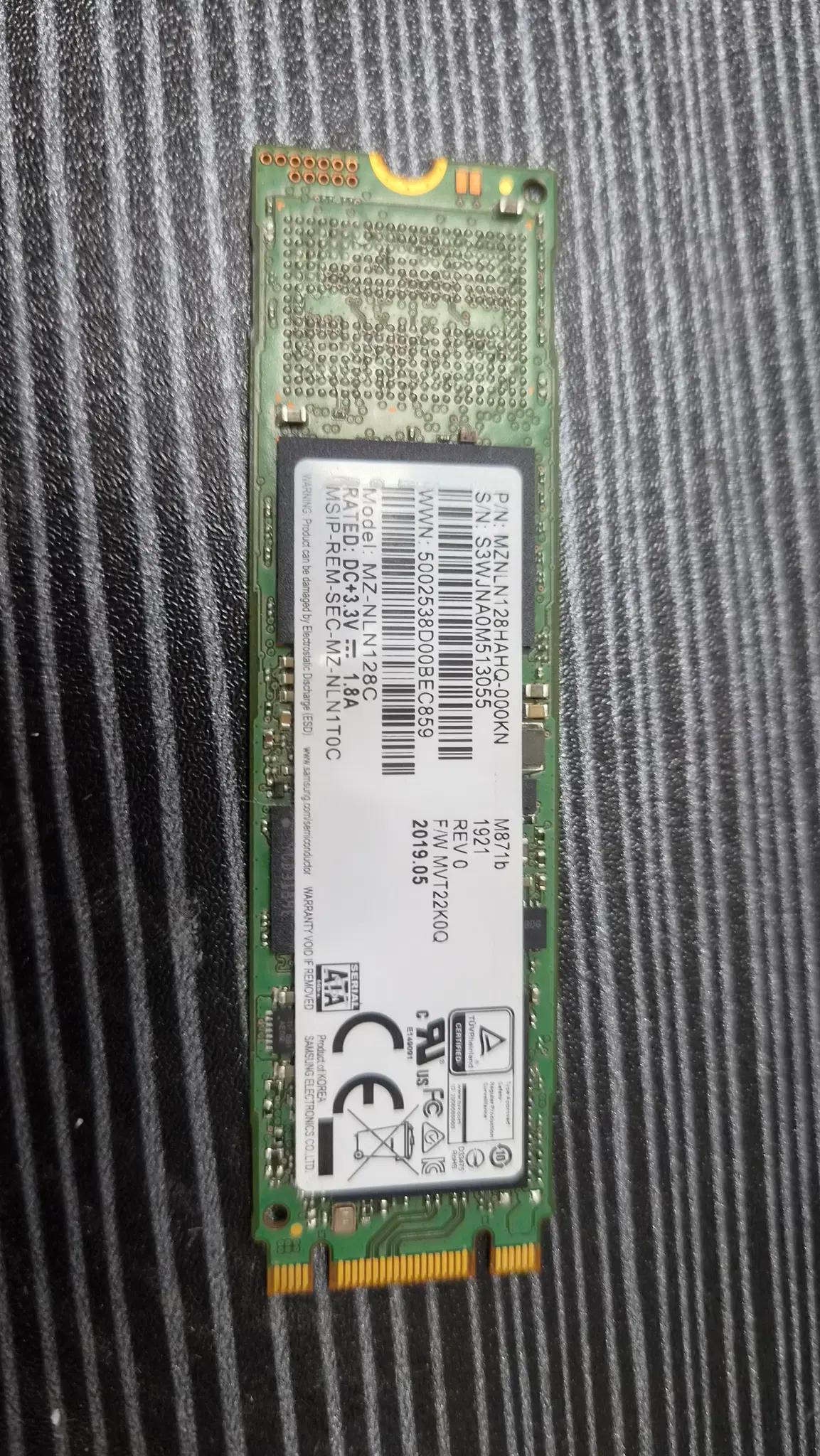 [당일 무료배송] 삼성전자 128G M.2 가성비 SSD 팝니다