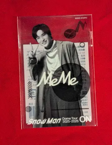 SnowMan 25-26년 ON 메구로 렌 클리어 스티커