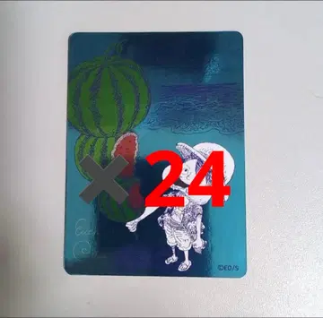 나츠코미 2026 ONE PIECE 루피 수박 키라 카드 24장 세트