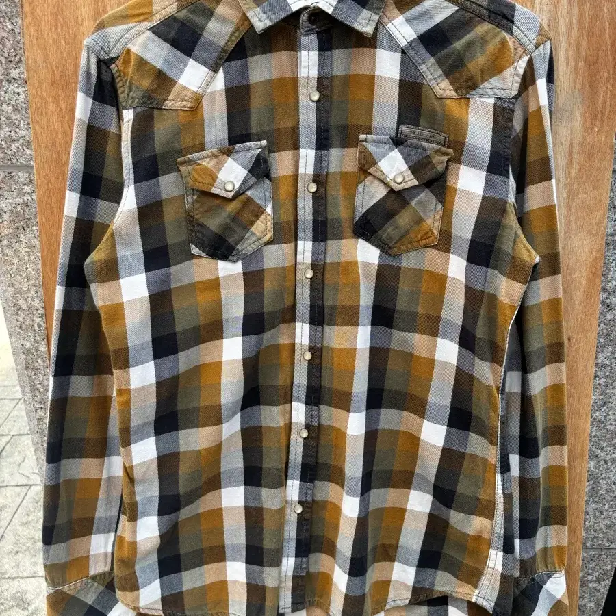 Diesel Co. Vintage Plaid Western Shirt