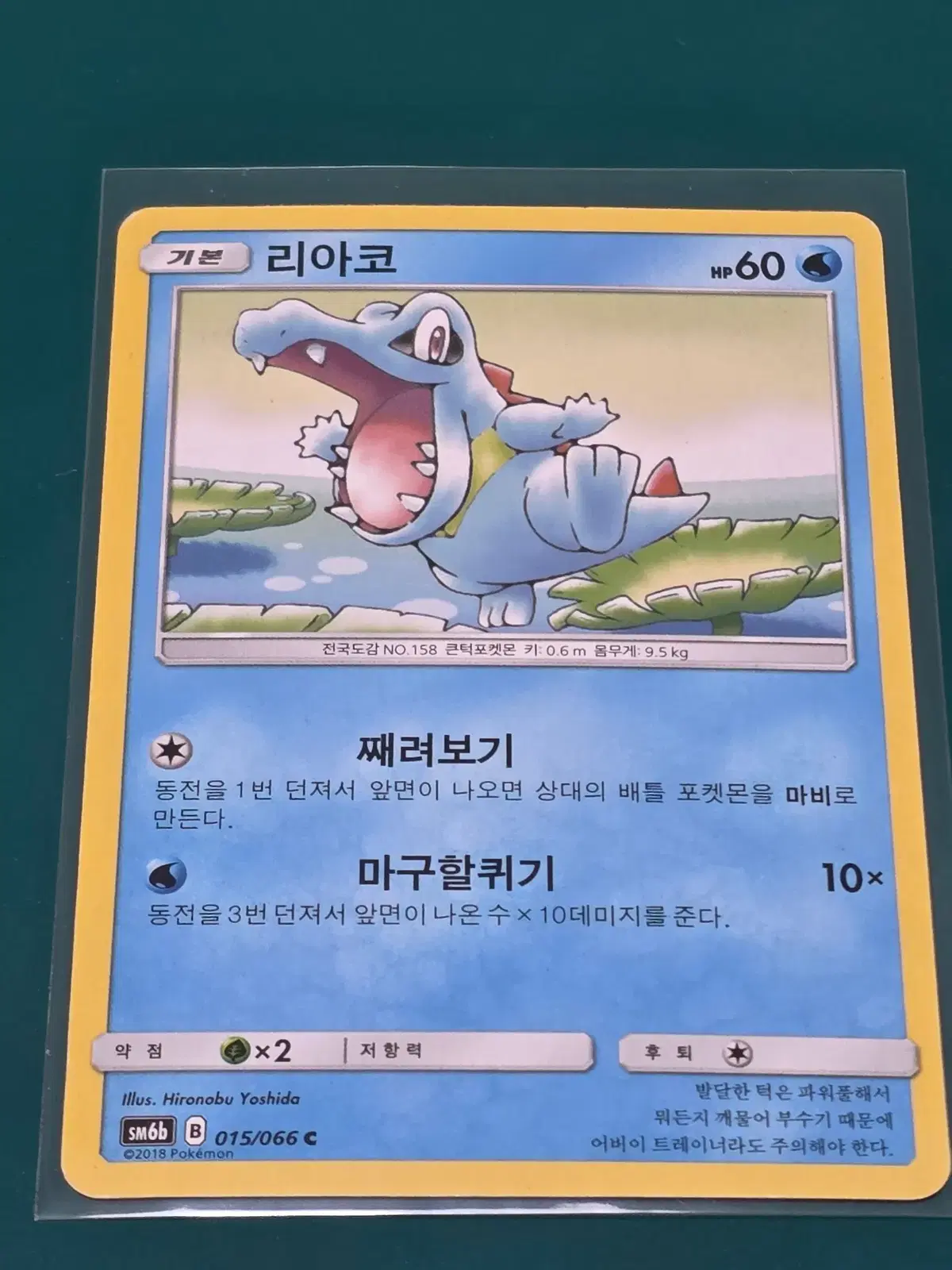 리아코 고전 포켓몬카드 015 066 sm6b c