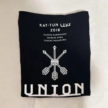 KAT-TUN UNION 2018 후드 부착 후드티 블랙