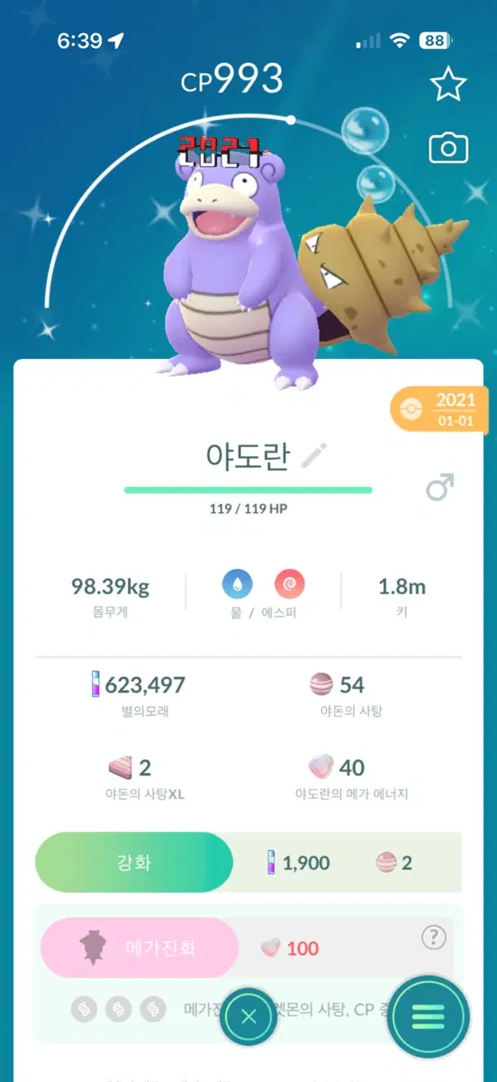 야도란 희귀 이로치 팝니다