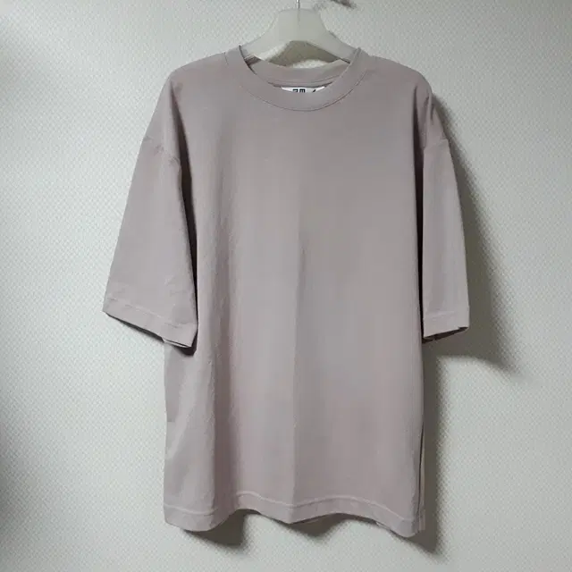 M/유니클로U 오버핏 라운드 반팔티셔츠/1619/상의
