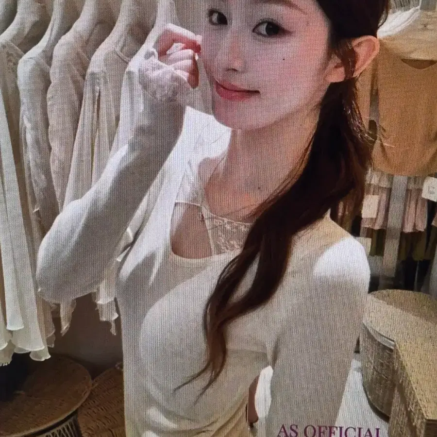 (해외배송)레이스 스플라이싱 디자인 긴팔티 5컬러