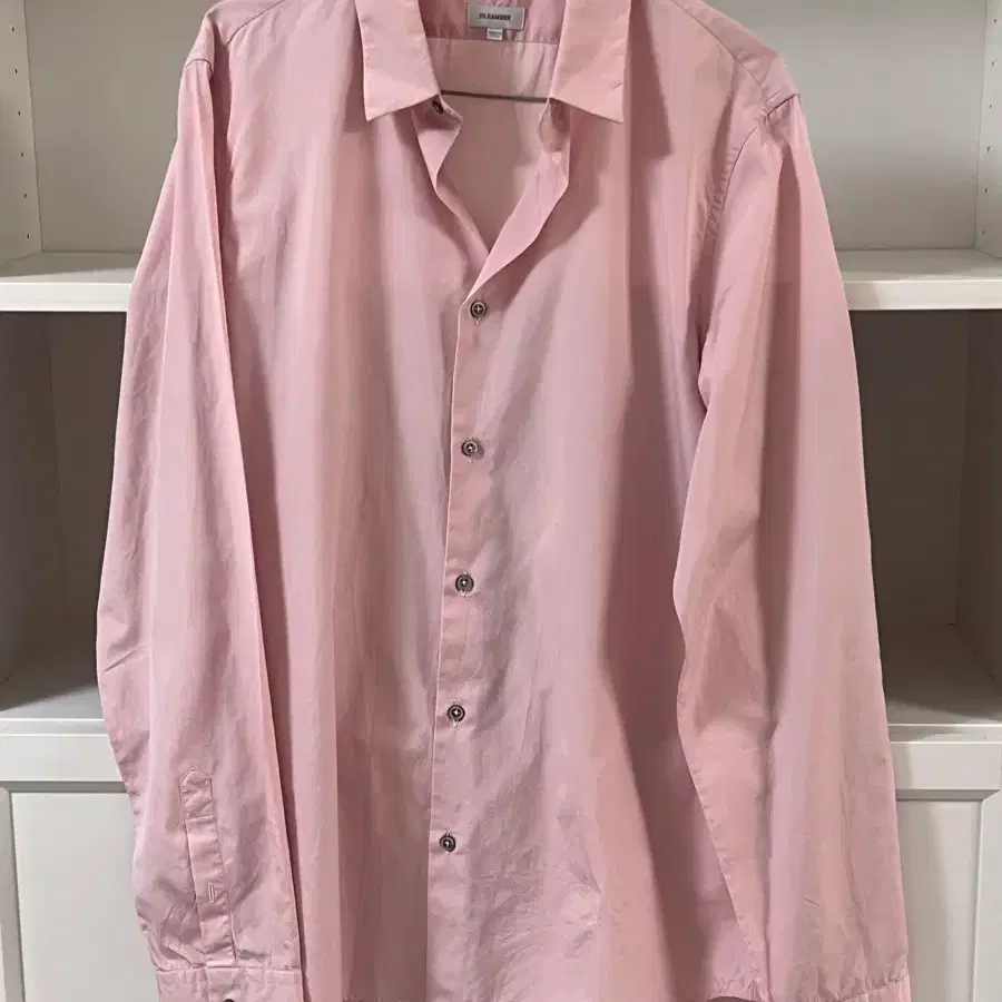 질샌더 JIL SANDER 핑크 코튼 셔츠
