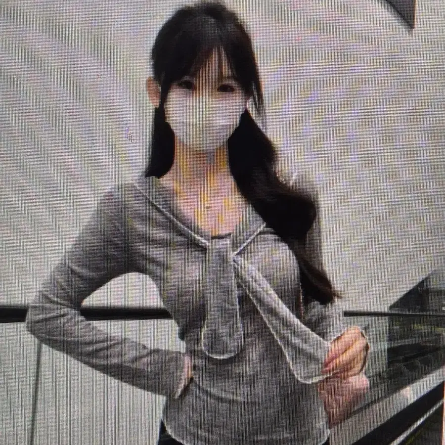 (해외배송)여성 레이스 긴팔 티셔츠 그레이