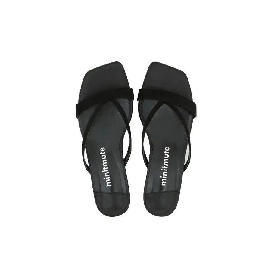 ๋ฏธ๋๋ฎคํธ STRAP FLIP FLOP SUEDE BLACK
