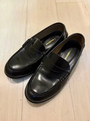 [새상품급] 문스타 천연 가죽 코인 로퍼 BV510A 24.5 EEE 블랙