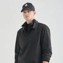 랑방블랑 레더 칼라 플리스 레이어 아노락