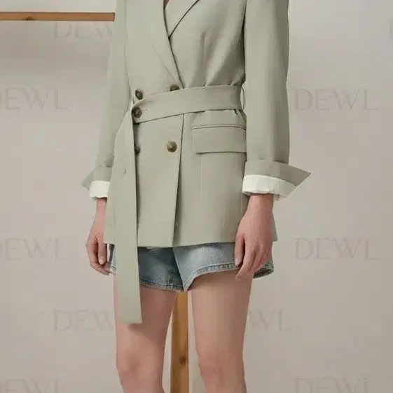 듀엘 벨티드 자켓