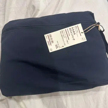 무인양품 MUJI 재생 나일론 접이식 보스턴 백 32L 블랙 L 사이즈