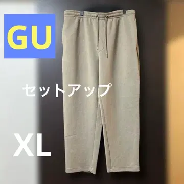 [ 상하의 세트 ] GU 맨투맨 XL 베이지