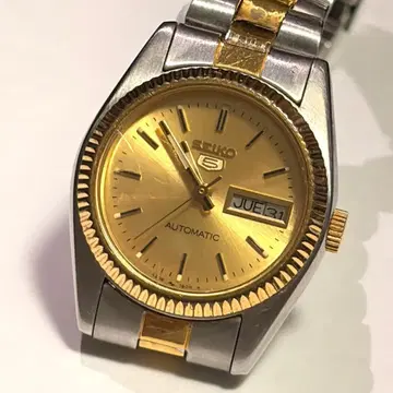 작동 SEIKO5 세이코5 4206-0510 자동 와인딩 손목시계 콤비 컬러