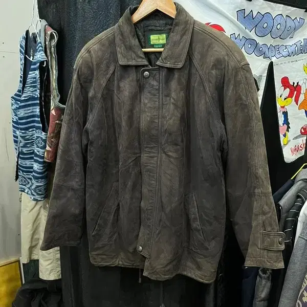90s 소가죽 스웨이드 자켓 Made in KOREA