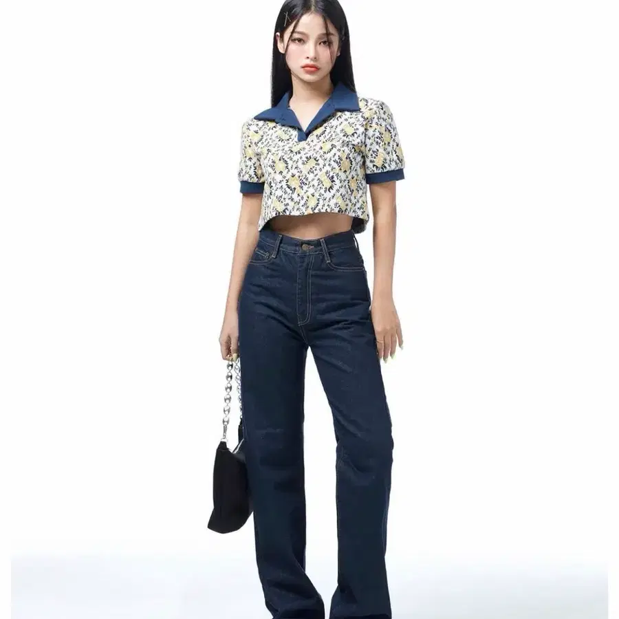 룩앳민 생지 청바지