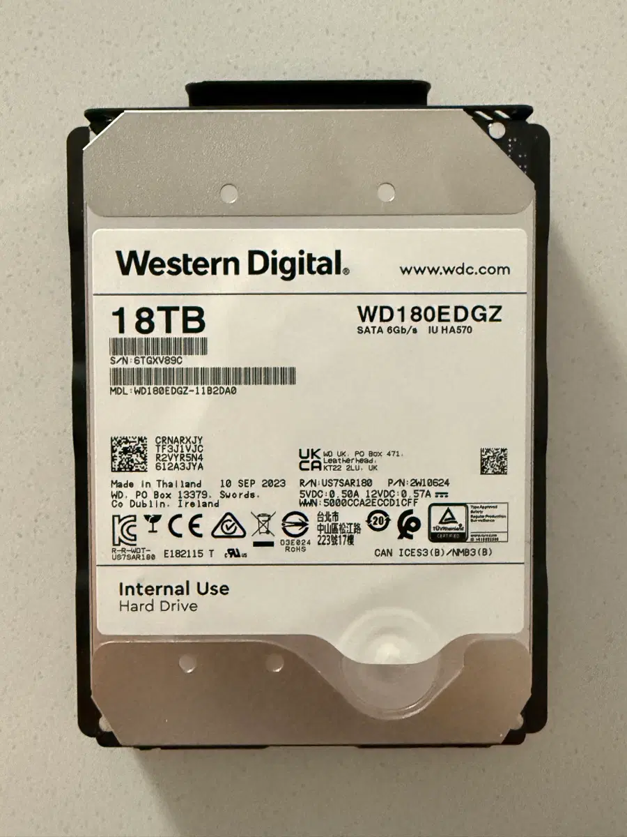 하드디스크 HDD Western Digital 18TB WD180EDGZ