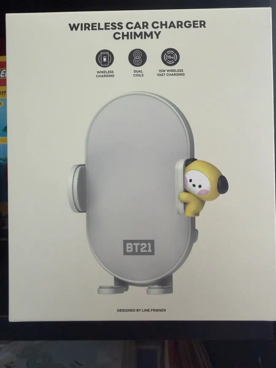 BT21 무선 차량용 충전기 치미 15W 고속충전 개당