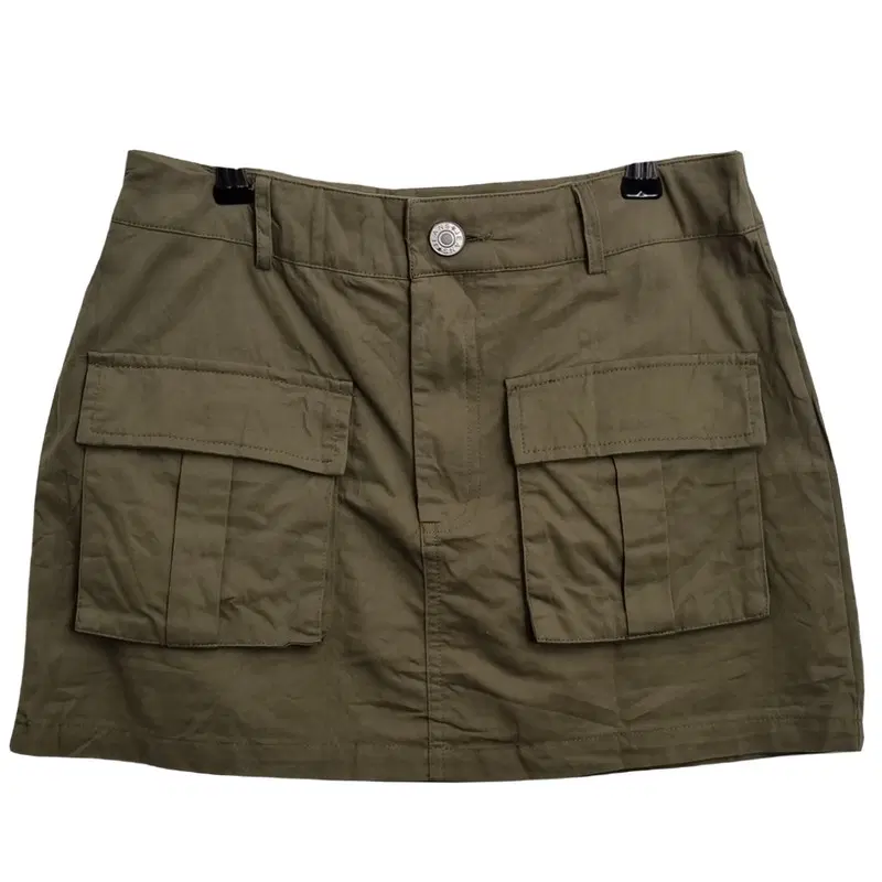SHEIN 카키 포켓 미니스커트 [S] 빈티지 카고 치마 Y2K룩