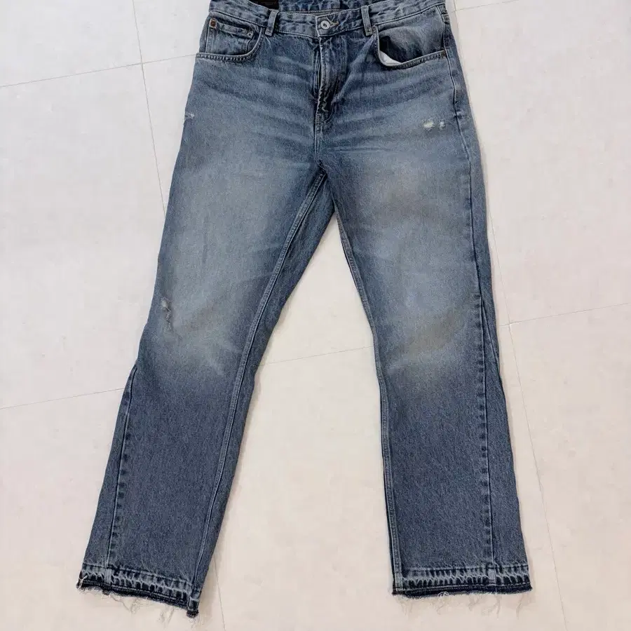 ZARA 빈티지 워싱 플래어핏(부츠컷) 청바지 32-34