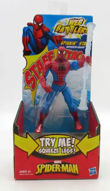 HASBRO WEB BATTLERS SPIDER-MAN STAFF ATTACK SPIDER-MAN
