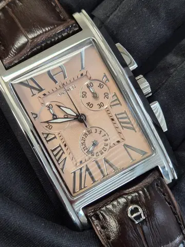 새상품 아이그너 남성용 가죽시계 swiss made
