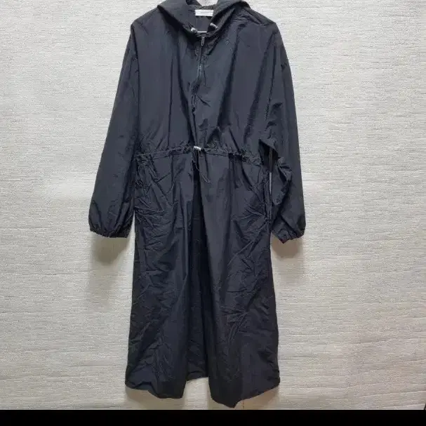 v049 후드 롱 원피스