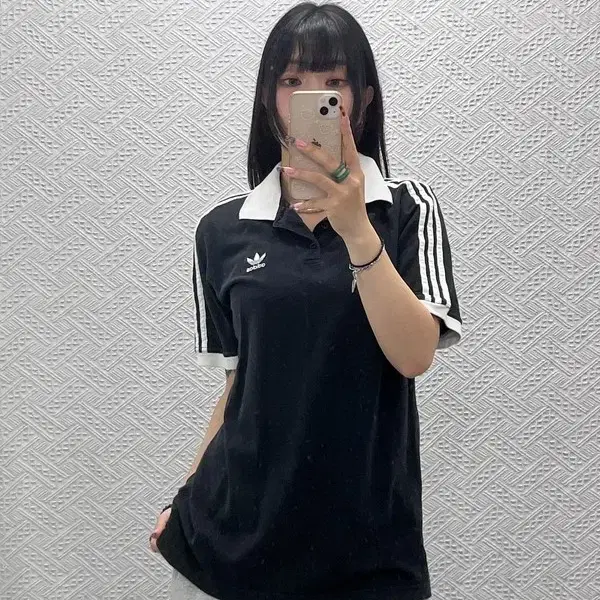 아디다스 오리지널 아디컬러 3S 폴로 반팔 카라티 L C14146