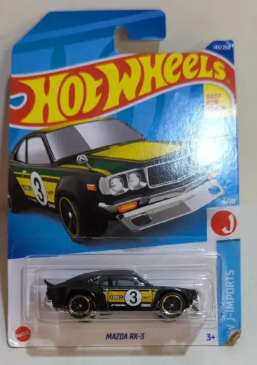 MATTEL HOTWHEELS HW J-IMPORTS 5/10 HHF23 MAZDA RX-3/블랙 143/250