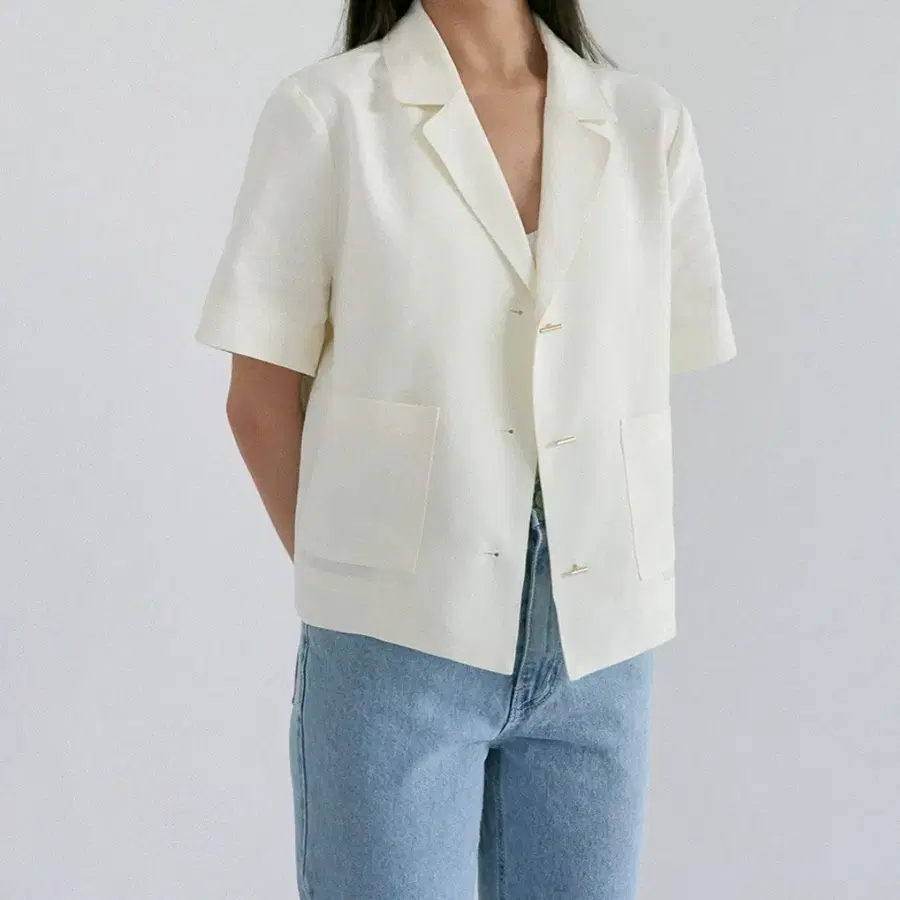 유라고 URAGO 린넨 혼방 자켓 F 새상품