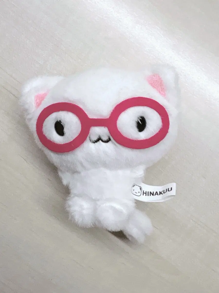 쿠냥이 히나쿠우 인형 빨간안경 고양이인형