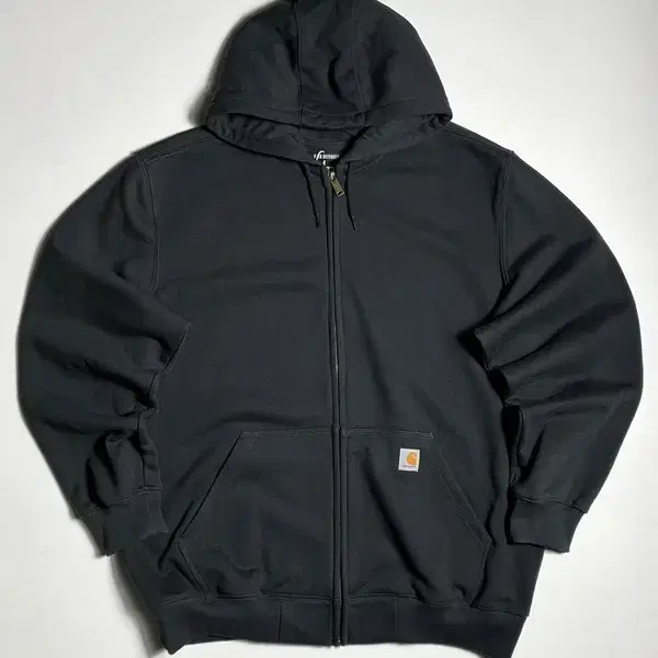 칼하트 레인 디펜더 루즈핏 블랙 후드 집업 R3323