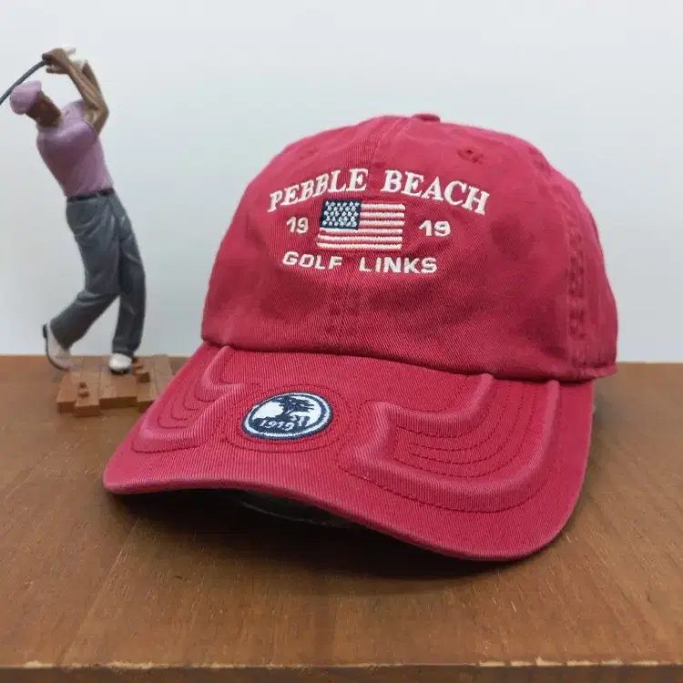 Pebble Beach 페블비치 골프 클래식 1919 아메카지 스트릿 캐주얼 모자 볼캡 레드