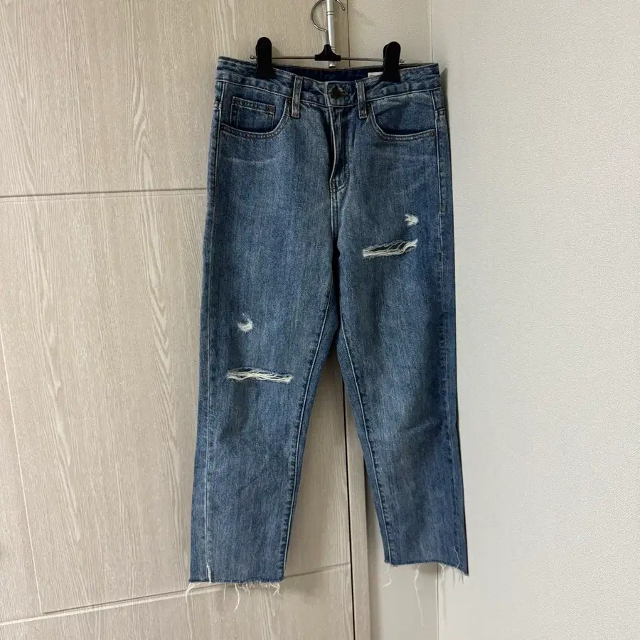 빈티지 데미지 워싱 청바지
