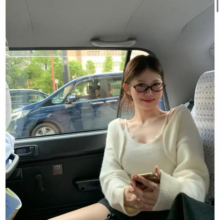 온트 ownt 알파카 레이스 뷔스티에 & 볼레로 아이보리