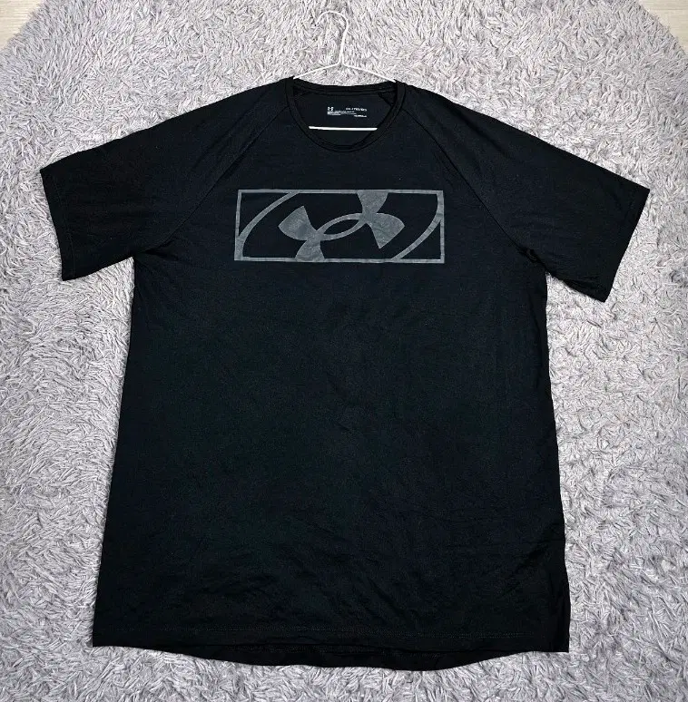 (N)언더아머 기능 반팔 티셔츠 블랙 2XL