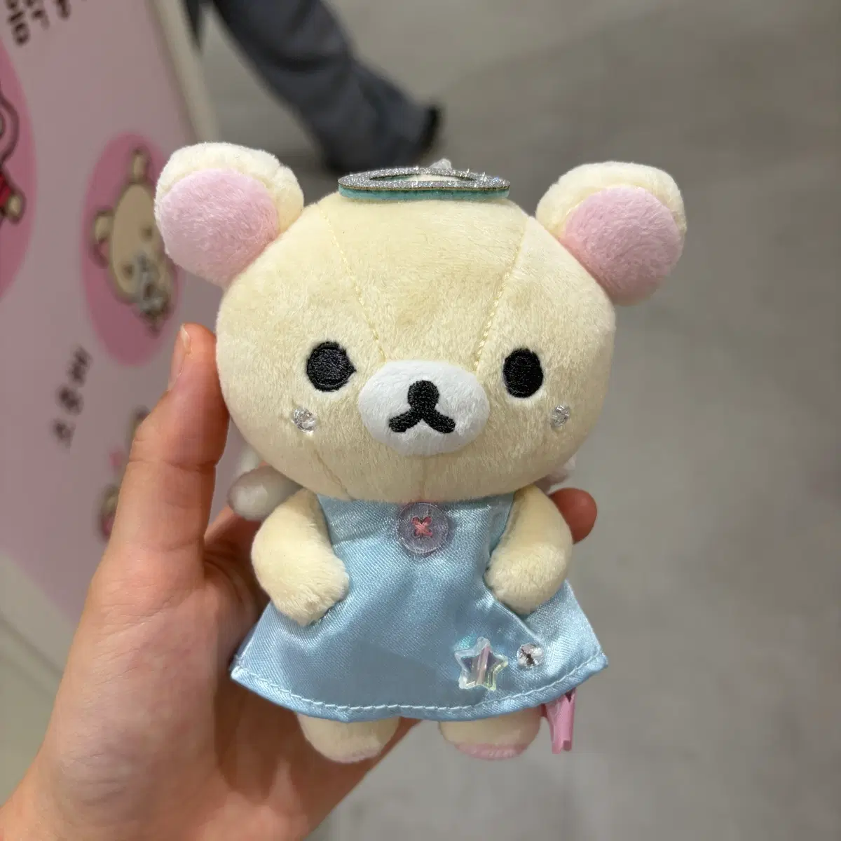 정품 산엑스 코리락쿠마 가득 누이구루미 봉제 인형키링 천사