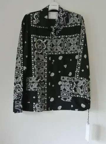 sacai 셔츠 반다나 Archive Print Mix Shirt