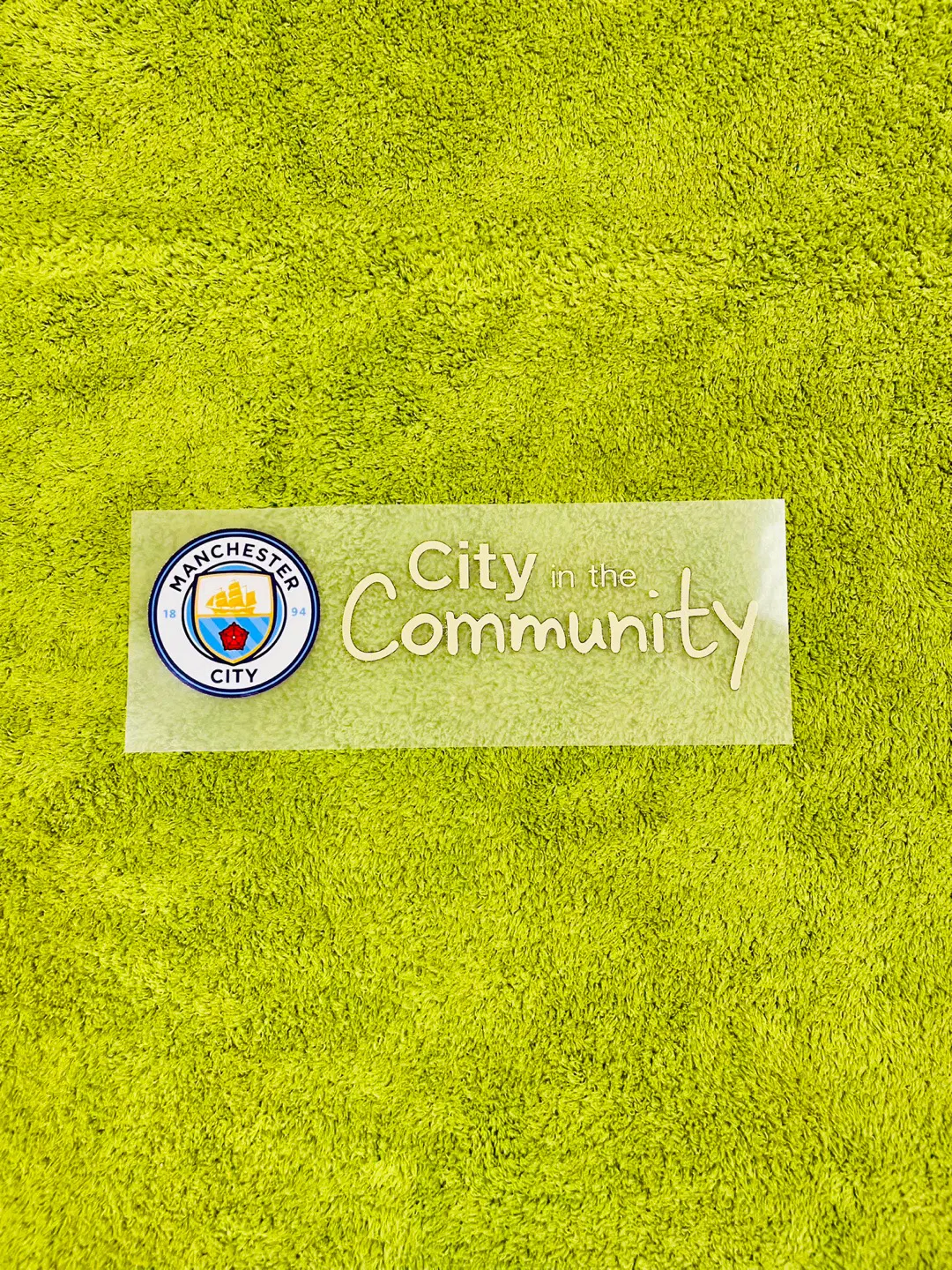 24-25 맨시티 써드 유니폼 후면 스폰서 패치 City in the Commuity