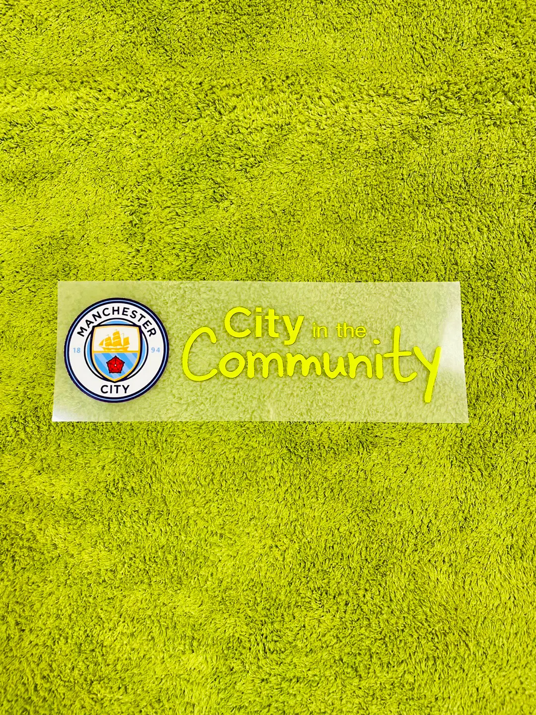 맨시티 챔스 유니폼 후면 스폰서 패치 City in the Commuity