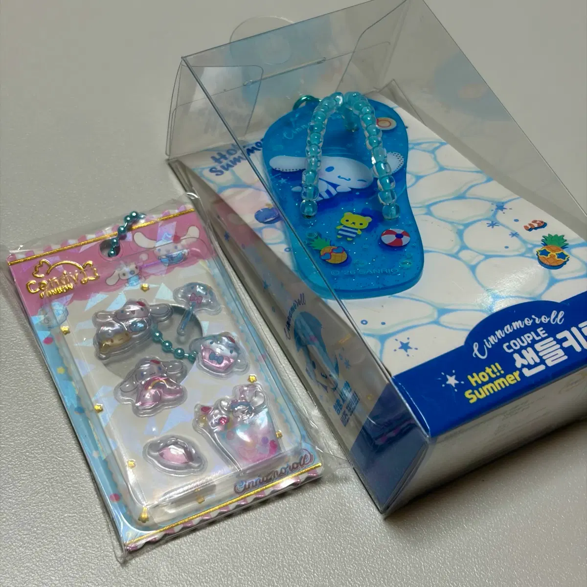 산리오 시나모롤 봉봉 스티커 미니 키링 쪼리 키링 피규어 굿즈