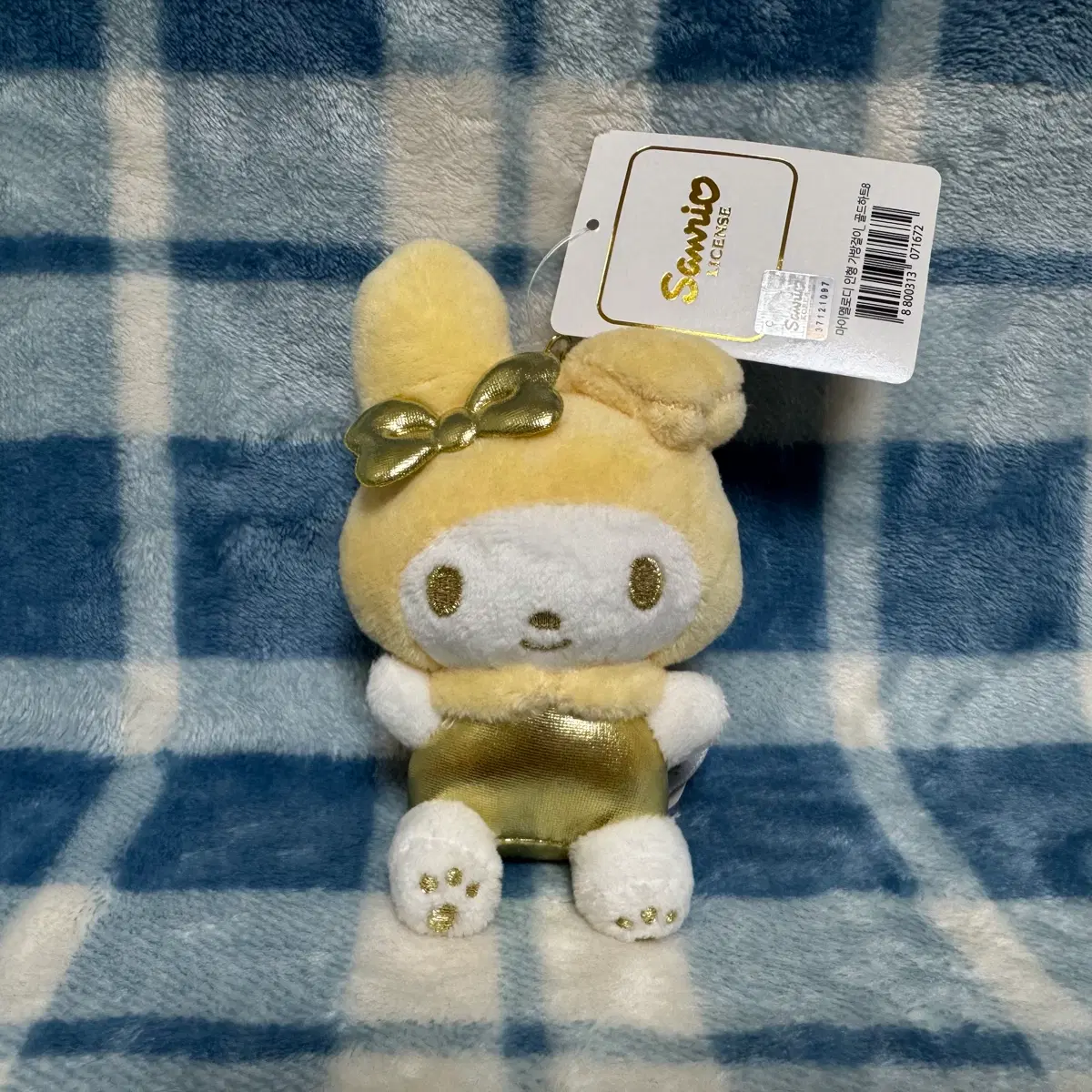 산리오 골드 마이멜로디 (8cm) 키링