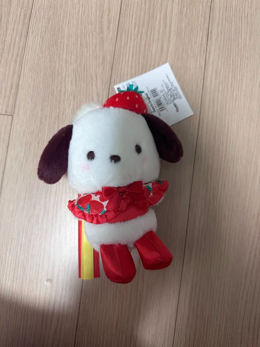 딸기 포차코인형