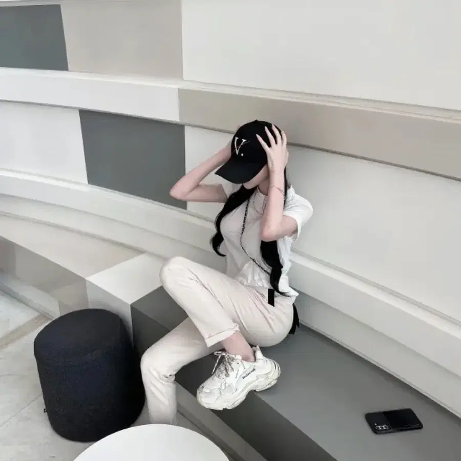 에이블리 배색 수입의류 조거팬츠 포켓 트레이닝 바지