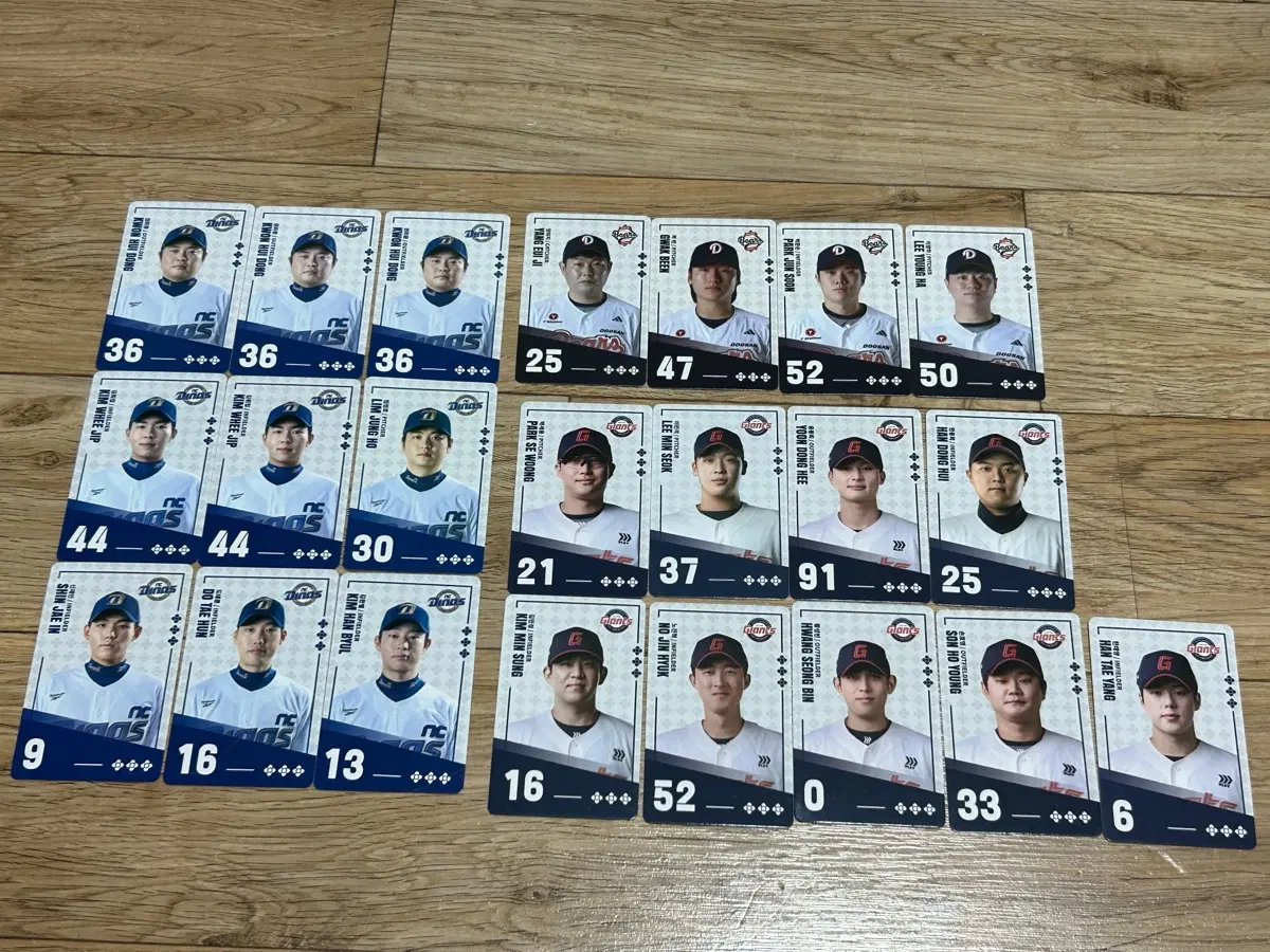 [팔도비빔면 KBO 야구 포토카드 / 키움 엘지 한화 SSG Kt 롯데 nc 두산 기아
