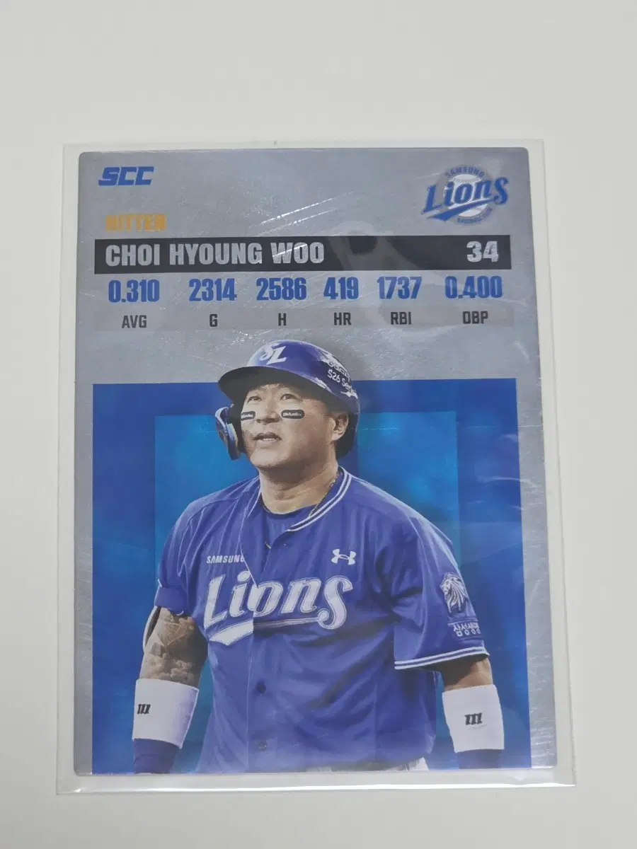 삼성 라이온즈 최형우 레코드 카드